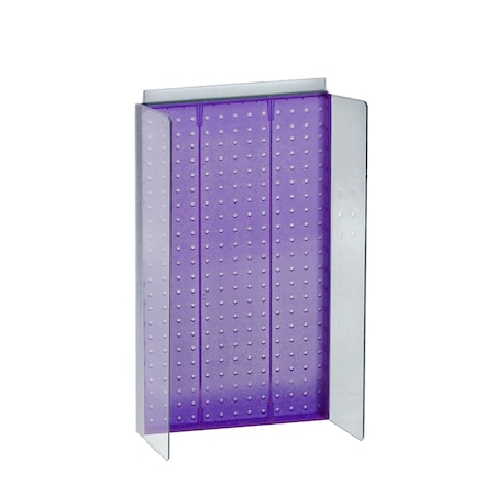 Azar Displays 13.5"W x 22"H Pegboard Powerwing Display 700355-PUR